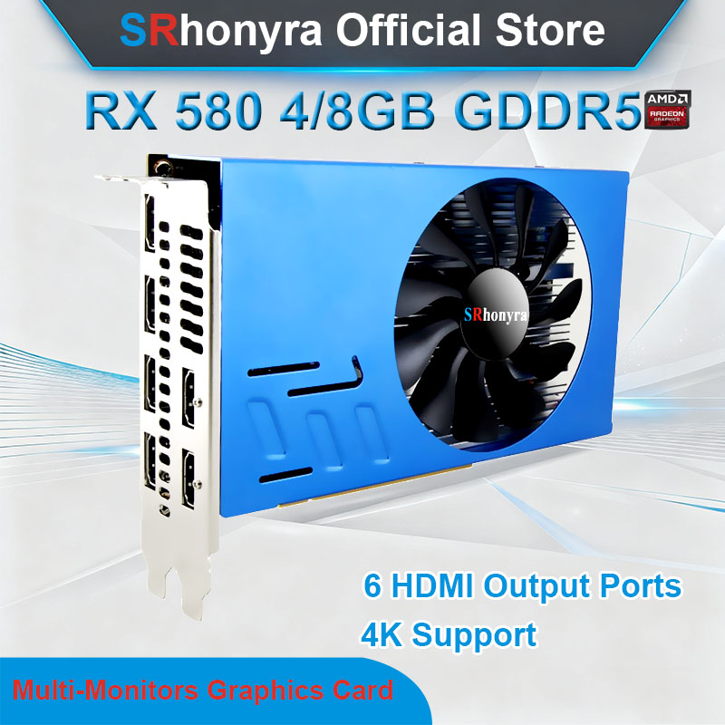 SRhonyra AMD RX580 4/8GB Graph - Rx 580 8Gb 2048Sp Gpu 评论和价格