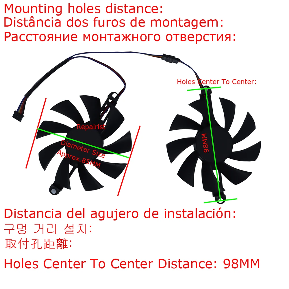 2Pcs/Set,Video Card Fan,T12921 - Rtx 3070 8Gb Graphics Card 评论和价格