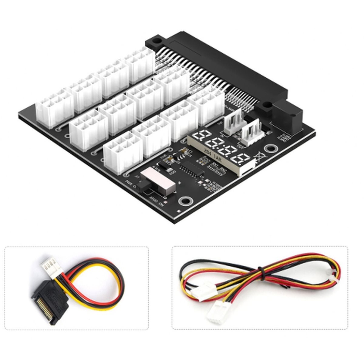NEW FACTORY~12 Ports PCIe 6Pin - 2400W Server Psu Breakout Board 评论和价格