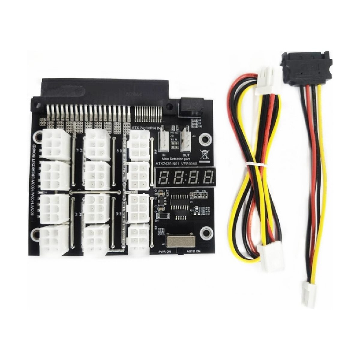 NEW FACTORY~12 Ports PCIe 6Pin - 2400W Server Psu Breakout Board 评论和价格