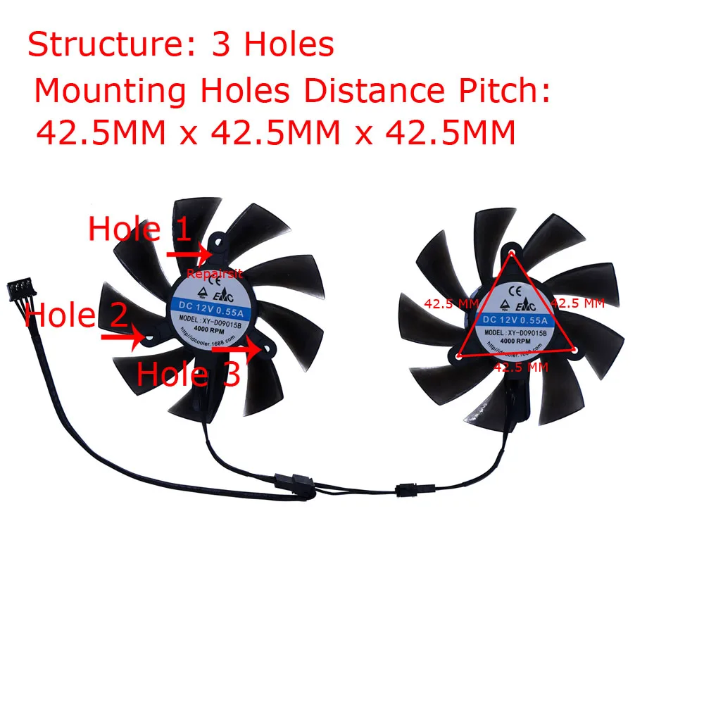 Video Card Fan,XY-D09015B,GPU  - Rx 580 8Gb 2048Sp Gpu 评论和价格